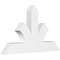 Ekena Millwork Richland Architectural Grade PVC Gable Bracket, 48"W x 28"H x 4"D x 6"F, 14/12 Pitch GBP048X28X0406RIC00 - alternate 1